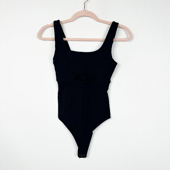 2/$30 Abercrombie & Fitch Soft Knit Cutout Bodysuit Black Large #BAG2 - Picture 3 of 10